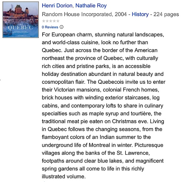 $6.99 shipping next hour🍁 NEW L'art de vivre au Québec - Picture 2 of 10